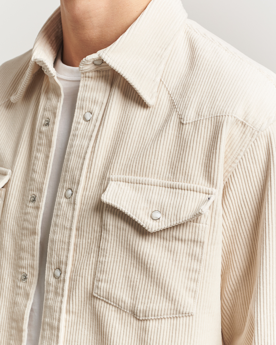 Heren | Overhemden | NN07 | Ricky Corduroy Overshirt Ivory