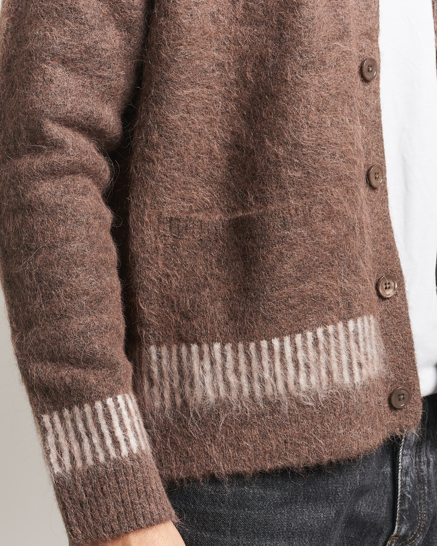 Heren | Truien | NN07 | Russell Alpaca Knitted Cardigan Mable Husk