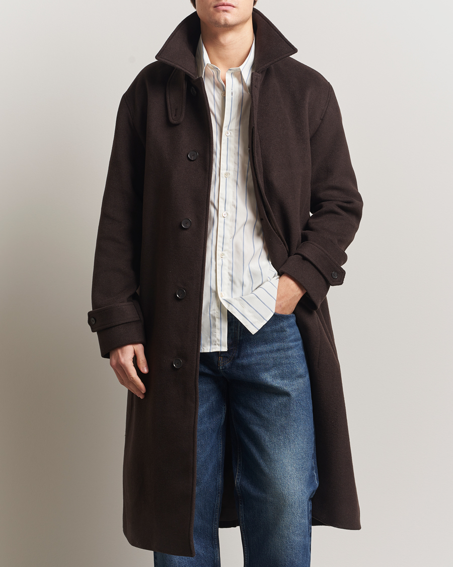 Heren | Jassen | NN07 | Gibson Wool Coat Demitasse Brown