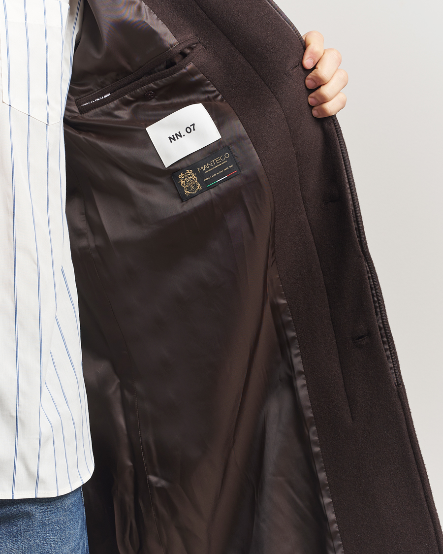 Heren | Jassen | NN07 | Gibson Wool Coat Demitasse Brown