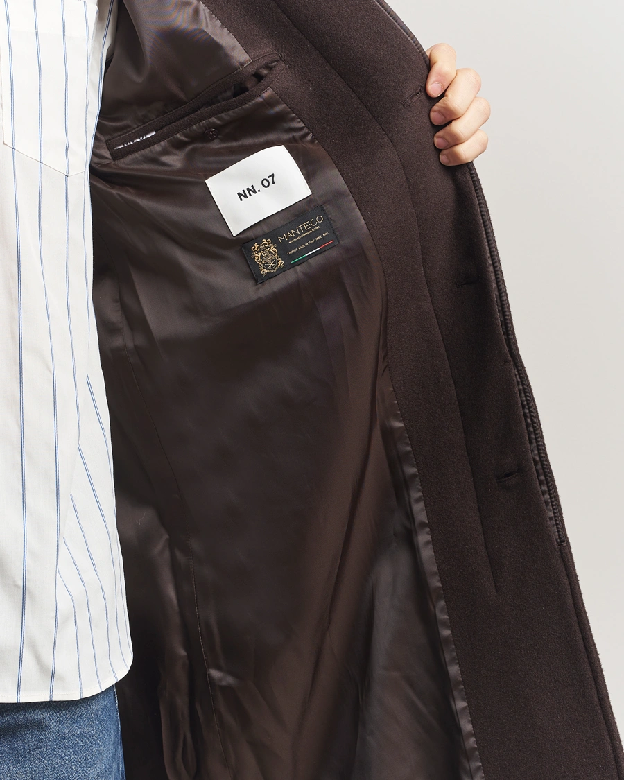 Heren | Jassen | NN07 | Gibson Wool Coat Demitasse Brown
