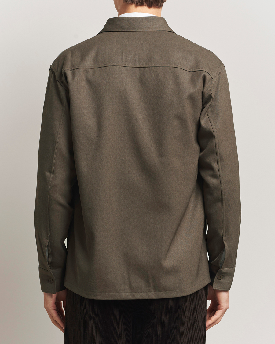 Heren | Overhemden | NN07 | Freddy Wool/Tencel Overshirt Mable Husk