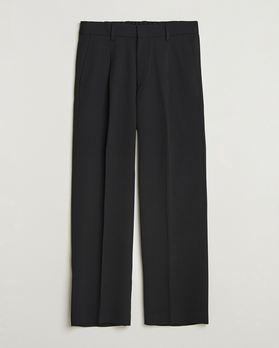 Heren | Broeken | NN07 | Kay Relaxed Fit Wool/Tencel Trousers Black