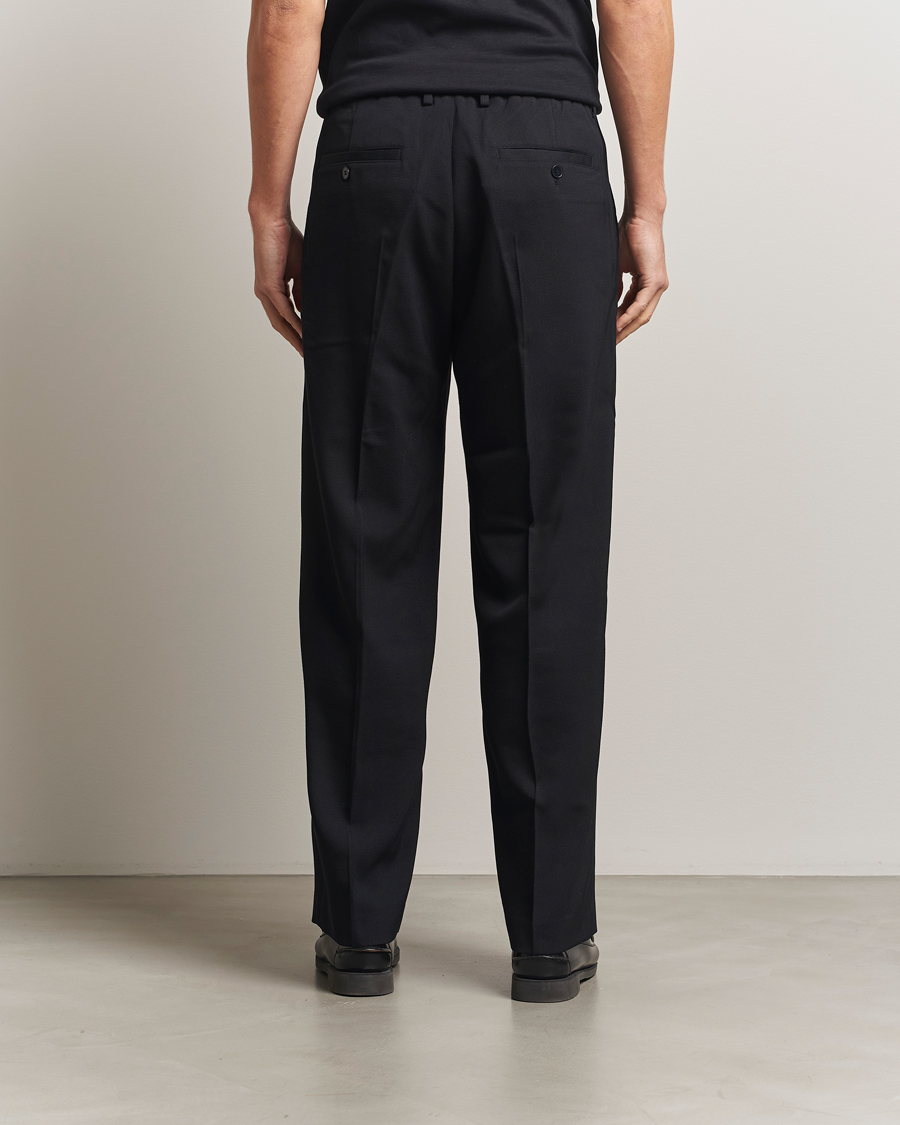 Heren | Broeken | NN07 | Kay Relaxed Fit Wool/Tencel Trousers Black