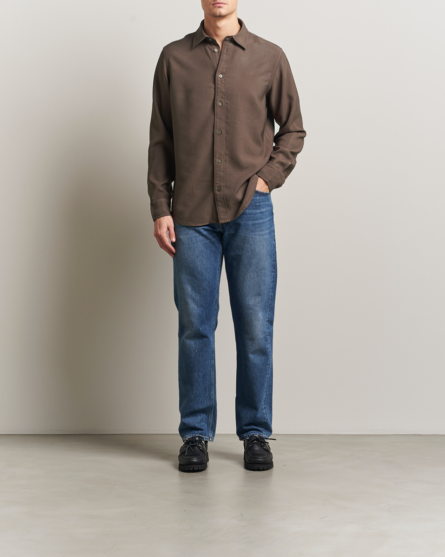 Heren | Overhemden | NN07 | Colby Viscose Shirt Mable Husk
