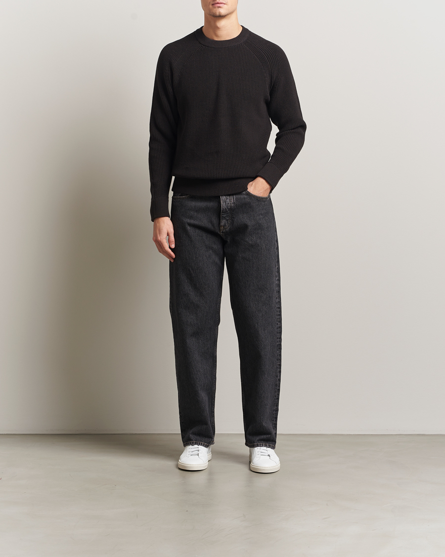 Heren | Truien | NN07 | Jacobo Cotton Knitted Sweater Dusky Port