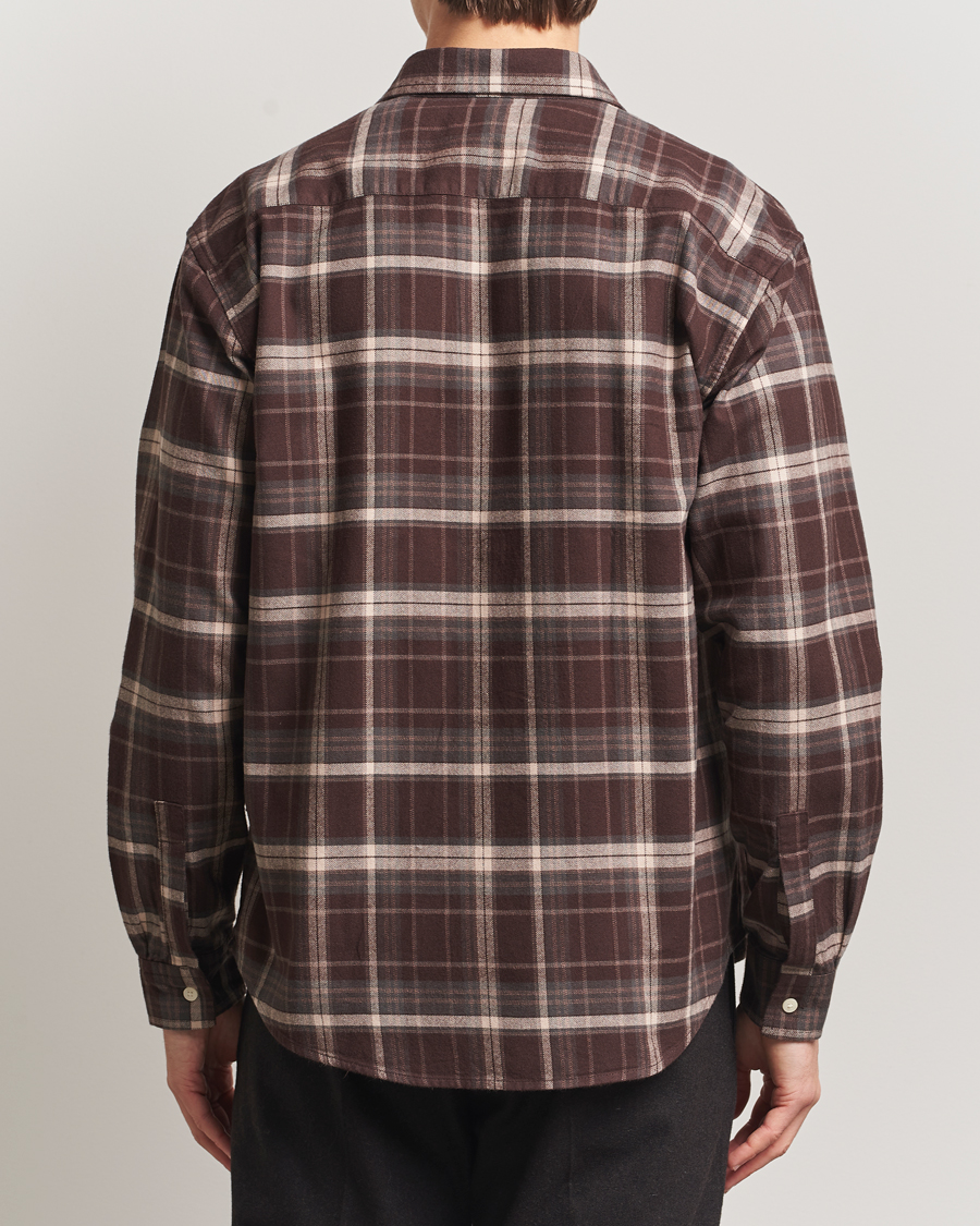 Heren | Overhemden | NN07 | Deon Flannel Checked Shirt Dusky Port