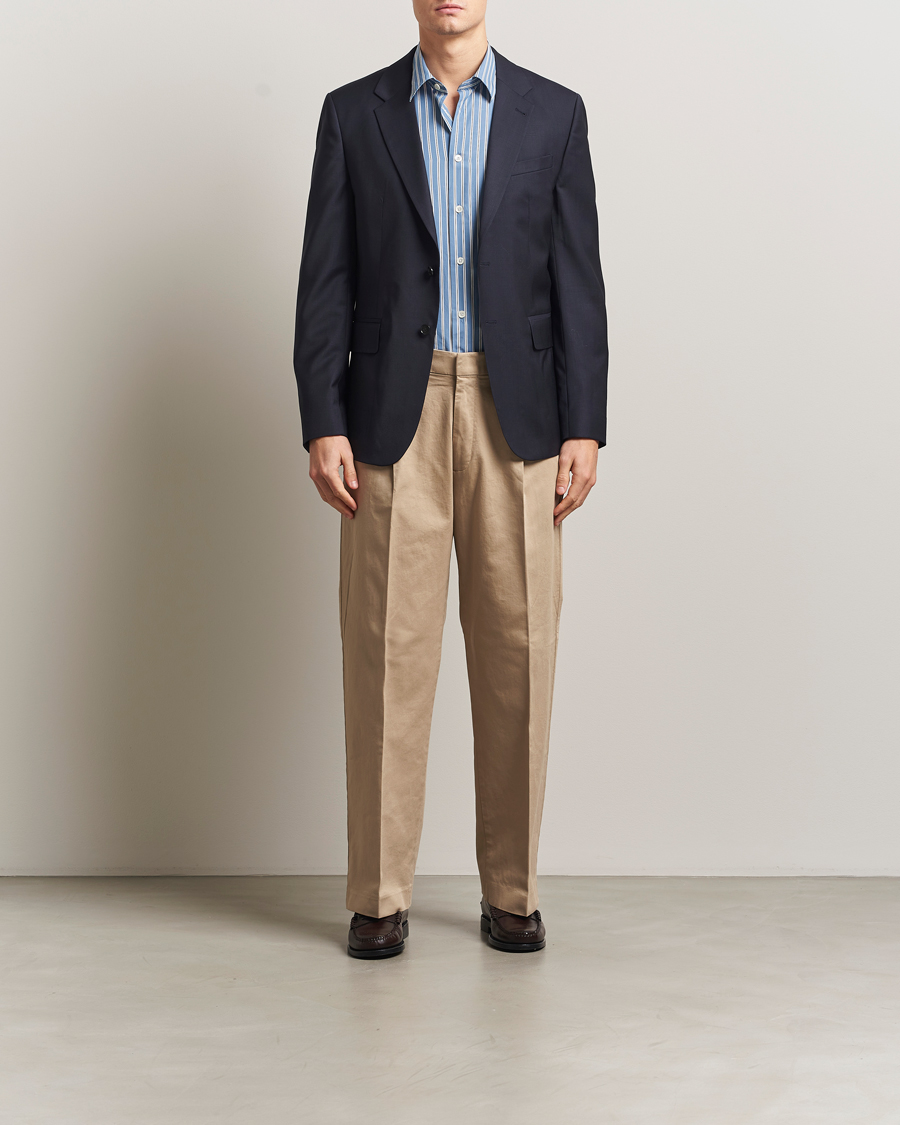 Heren | Broeken | NN07 | Kay Relaxed Fit Pleated Trousers Desert Khaki
