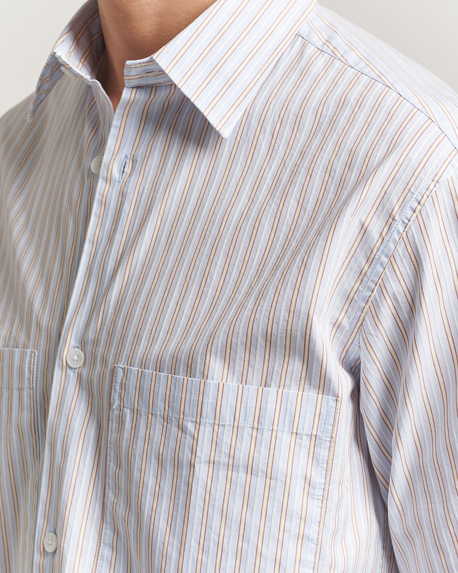Heren | Overhemden | NN07 | Freddy Striped Poplin Shirt Multi