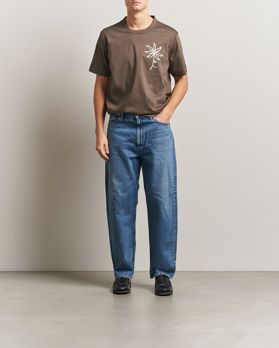 Heren | T-shirts | NN07 | Pedro Embroidered T-Shirt Mable Husk