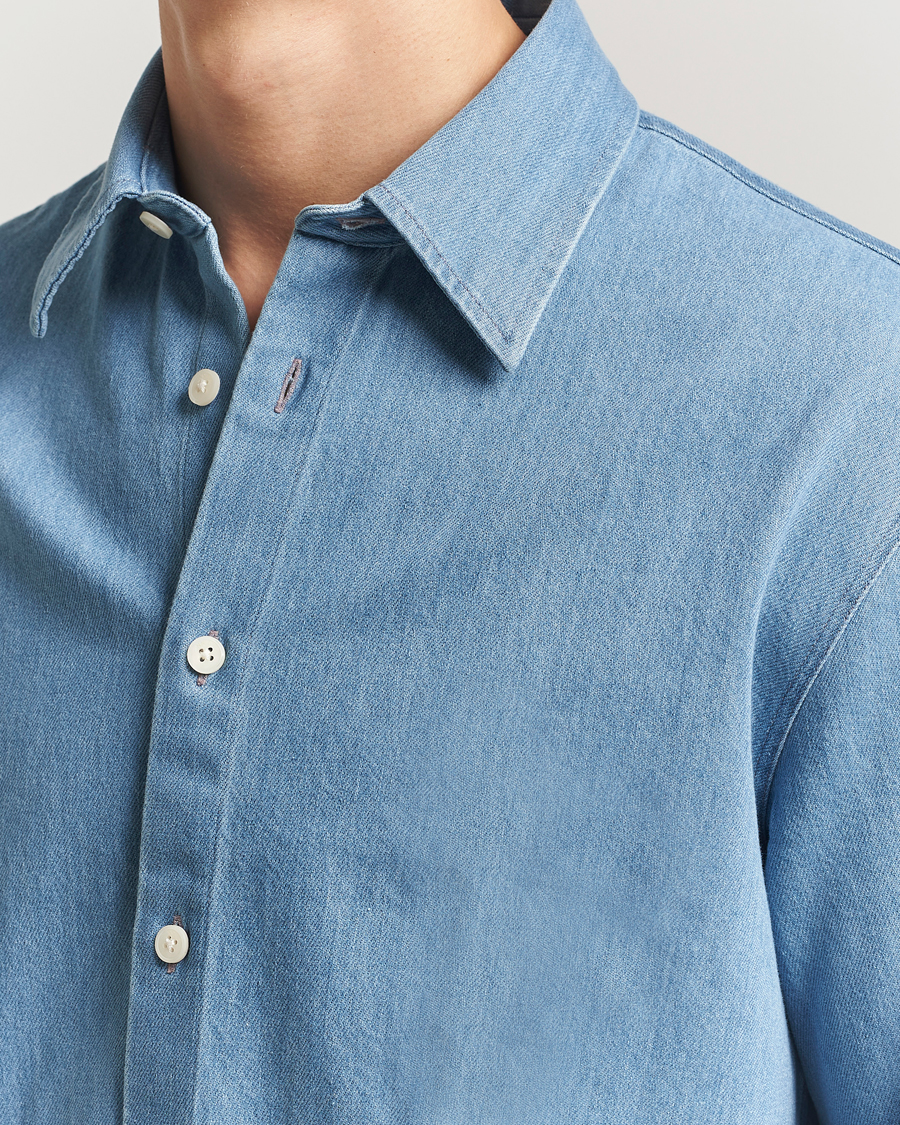 Heren | Overhemden | NN07 | Casper Denim Overshirt Blue