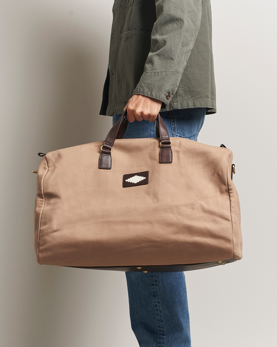 Heren | Tassen | Pampeano | Traje Canvas Holdall Sand