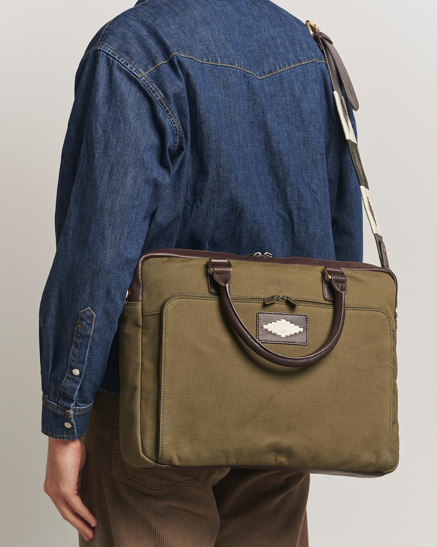 Heren | Tassen | Pampeano | Mensajero Canvas Briefcase Forest