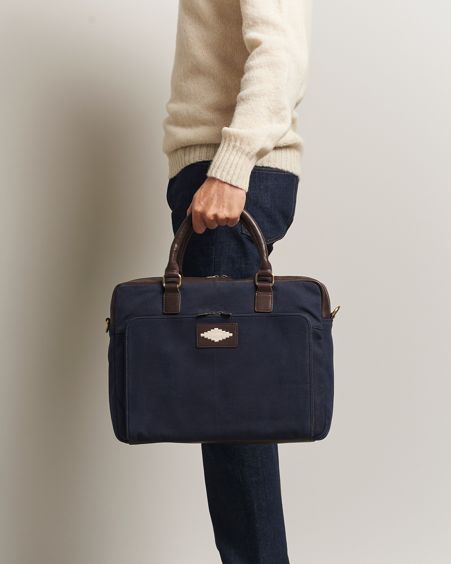 Heren | Tassen | Pampeano | Mensajero Canvas Briefcase Navy