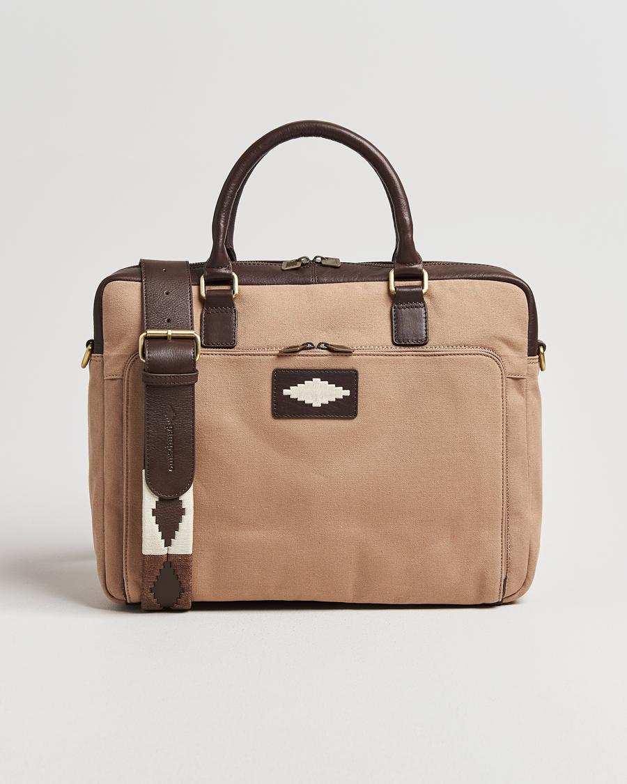 Heren | Tassen | Pampeano | Mensajero Canvas Briefcase Sand