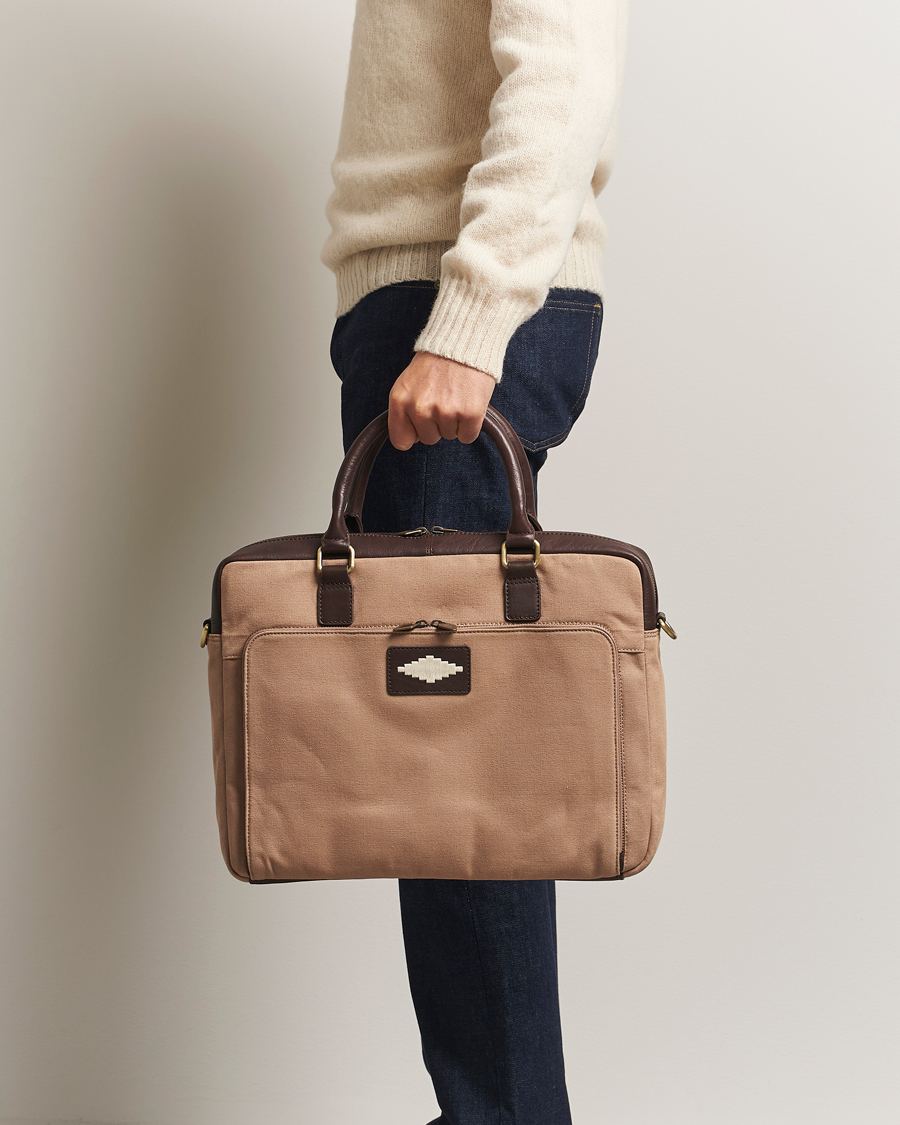 Heren | Tassen | Pampeano | Mensajero Canvas Briefcase Sand