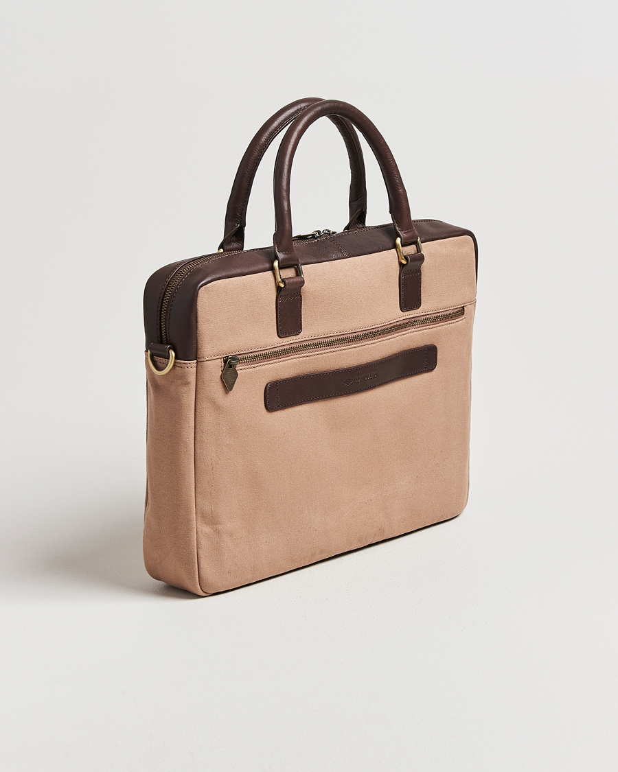 Heren | Tassen | Pampeano | Mensajero Canvas Briefcase Sand