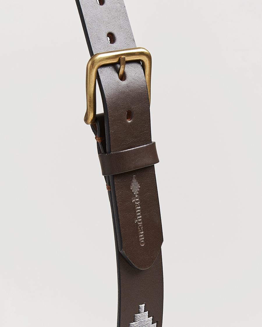 Heren | Riemen | Pampeano | Tornado Hand Stitched Classic Leather Belt 3,5cm Brown