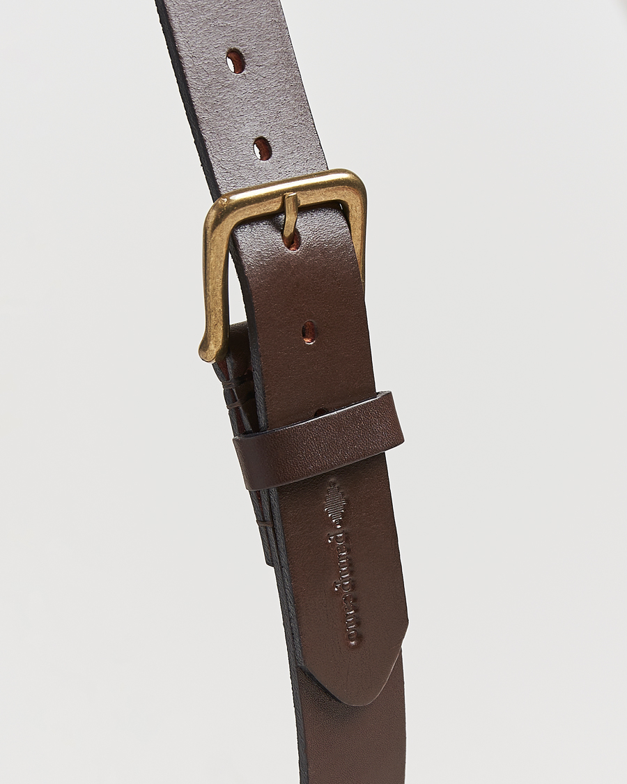 Heren | Riemen | Pampeano | Otono Hand Stitched Classic Leather Belt 3,5cm Brown