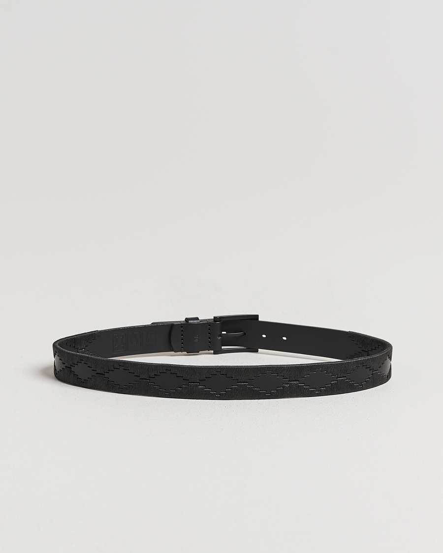 Heren | Riemen | Pampeano | Bordado Hand Stitched Classic Leather Belt 3,5cm Black
