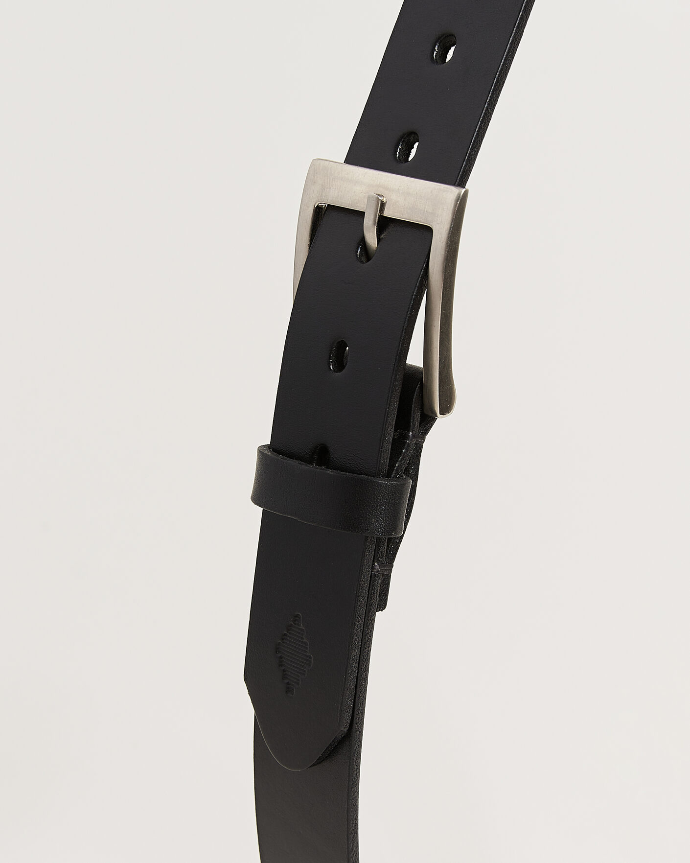 Heren | Riemen | Pampeano | Bordado Hand Stitched Classic Leather Belt 3,5cm Black
