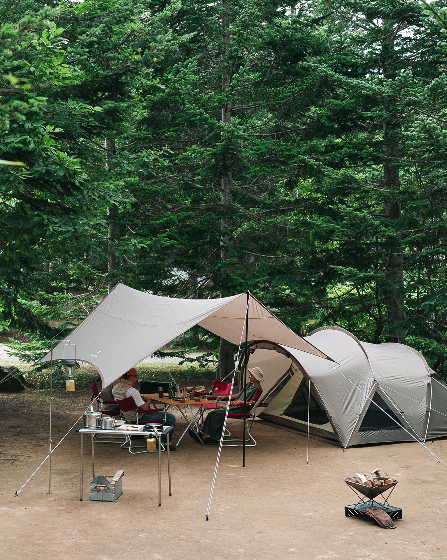 Heren | Outdoor living | Snow Peak | Land Nest Dome Medium Tent & Tarp Set Brown