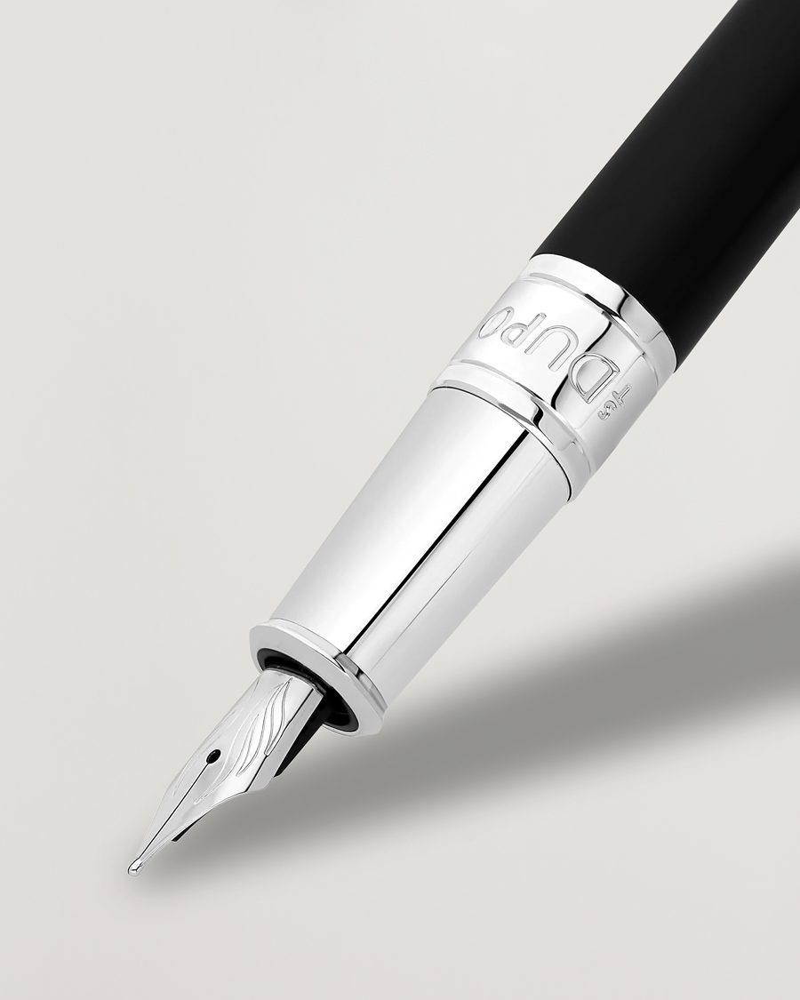 Heren | Pennen | S.T. Dupont | D-Initial Fountain Pen Duo Black/Chrome