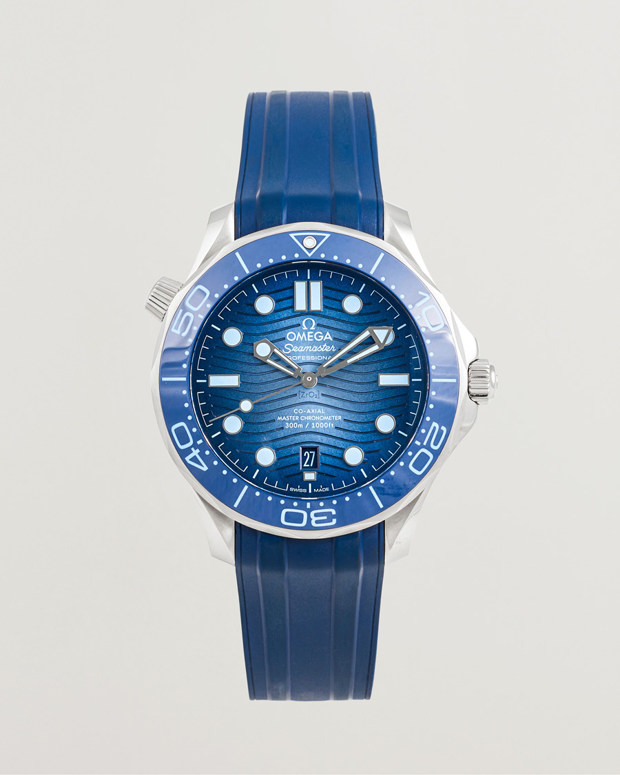 Heren | Pre-Owned & Vintage Watches | Omega Pre-Owned | Summer Blue Seamaster Diver 300m 75th