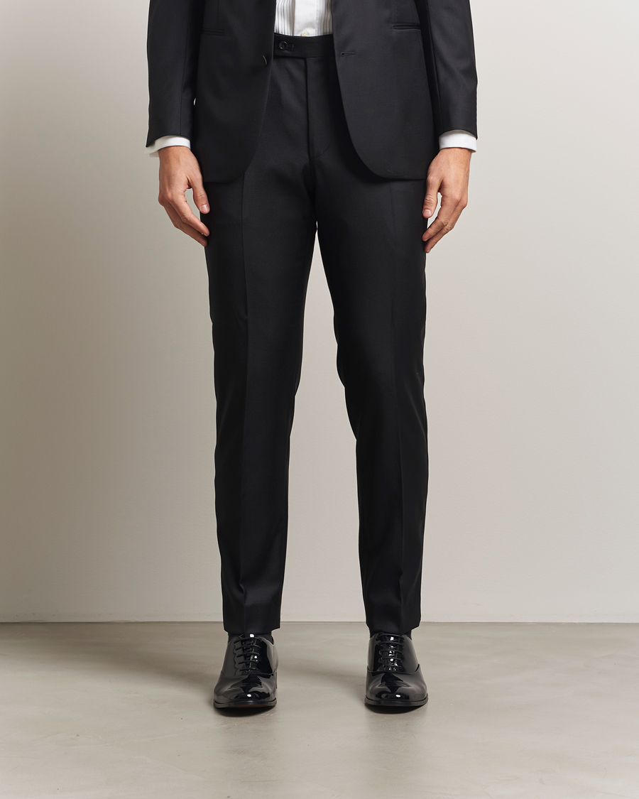 Heren | Broeken | Morris | Loro Piana Tuxedo Trousers Black