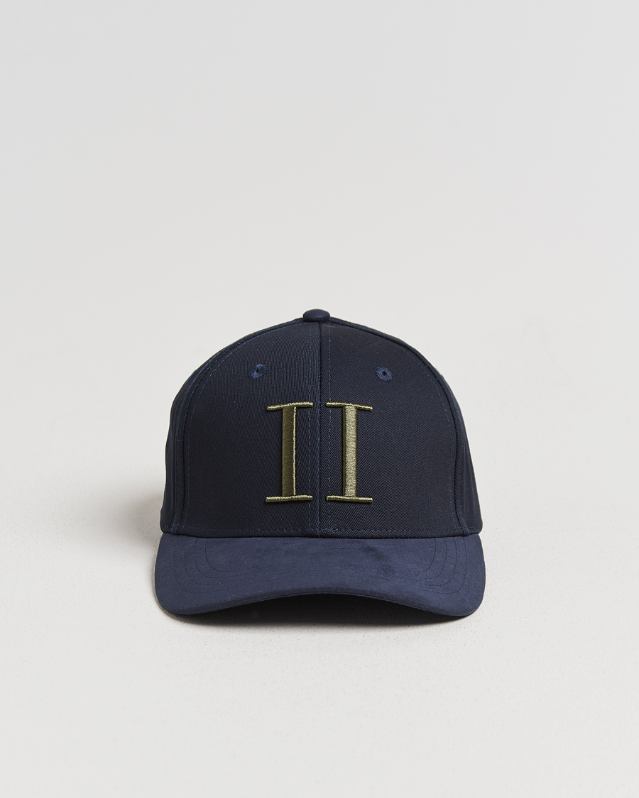 Heren | Hoeden en petten | LES DEUX | Baseball Cap Suede II Dark Navy Blue