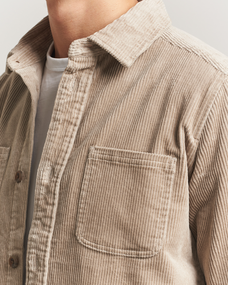 Heren | Overhemden | LES DEUX | Kody Corduroy Overshirt Light Sand