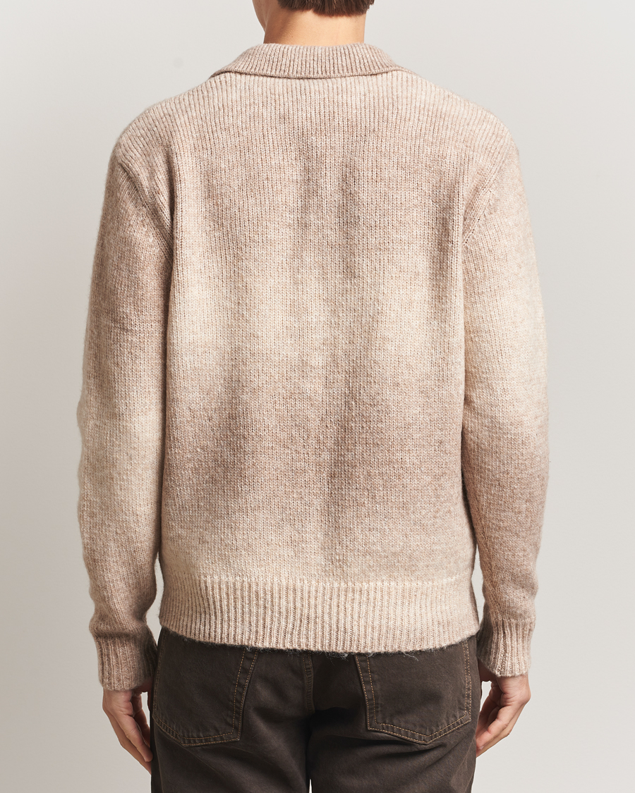 Heren | Truien | LES DEUX | Gannon Gradient Zipper Cardigan Prairie Sand