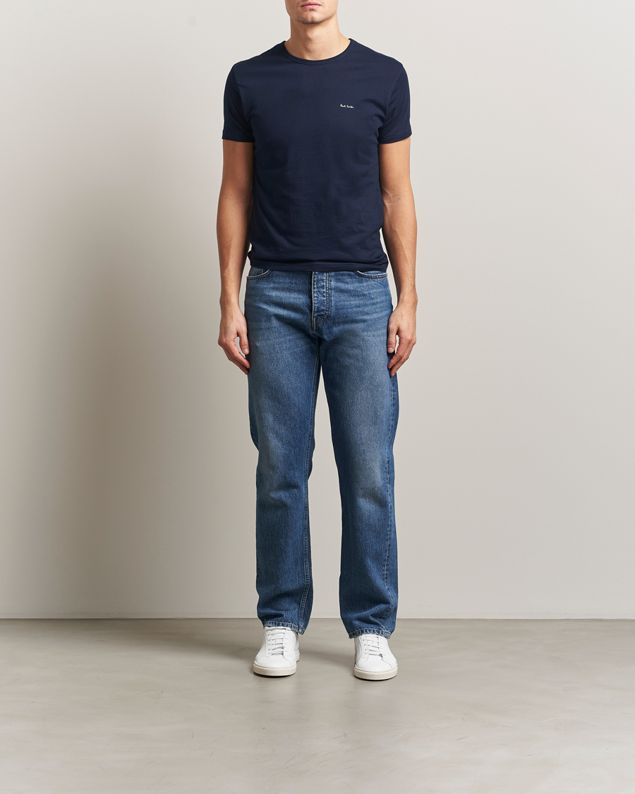 Heren | T-shirts | Paul Smith | 3-Pack Crew Neck T-Shirt White/Black/Light Blue