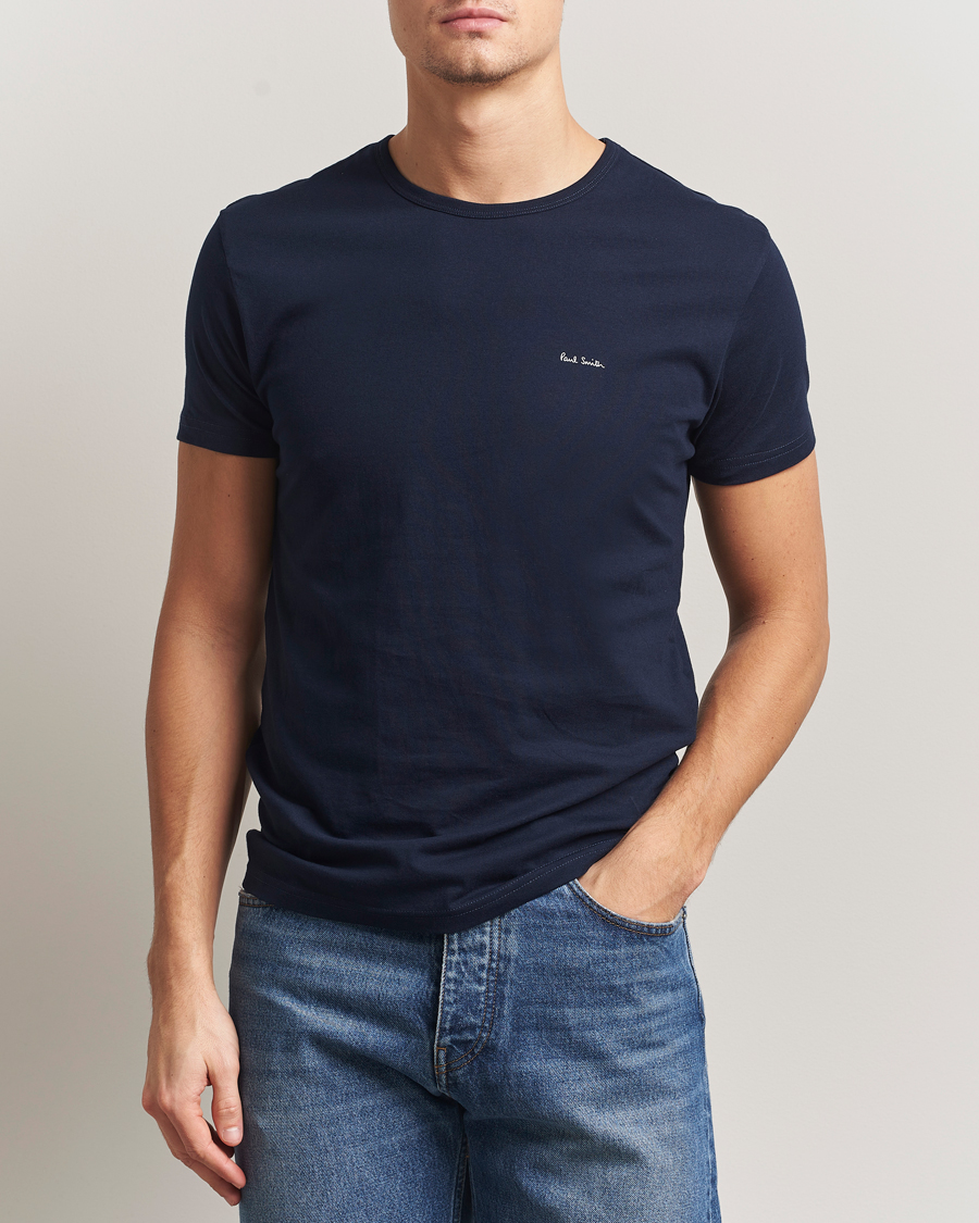 Heren | T-shirts | Paul Smith | 3-Pack Crew Neck T-Shirt White/Black/Light Blue