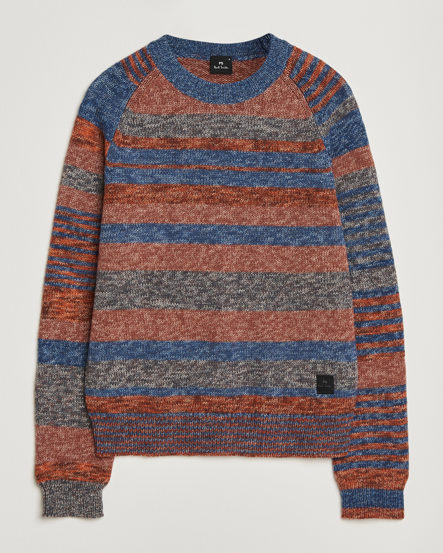 Heren | Truien | PS Paul Smith | Wool Knitted Striped Sweater Red Multi