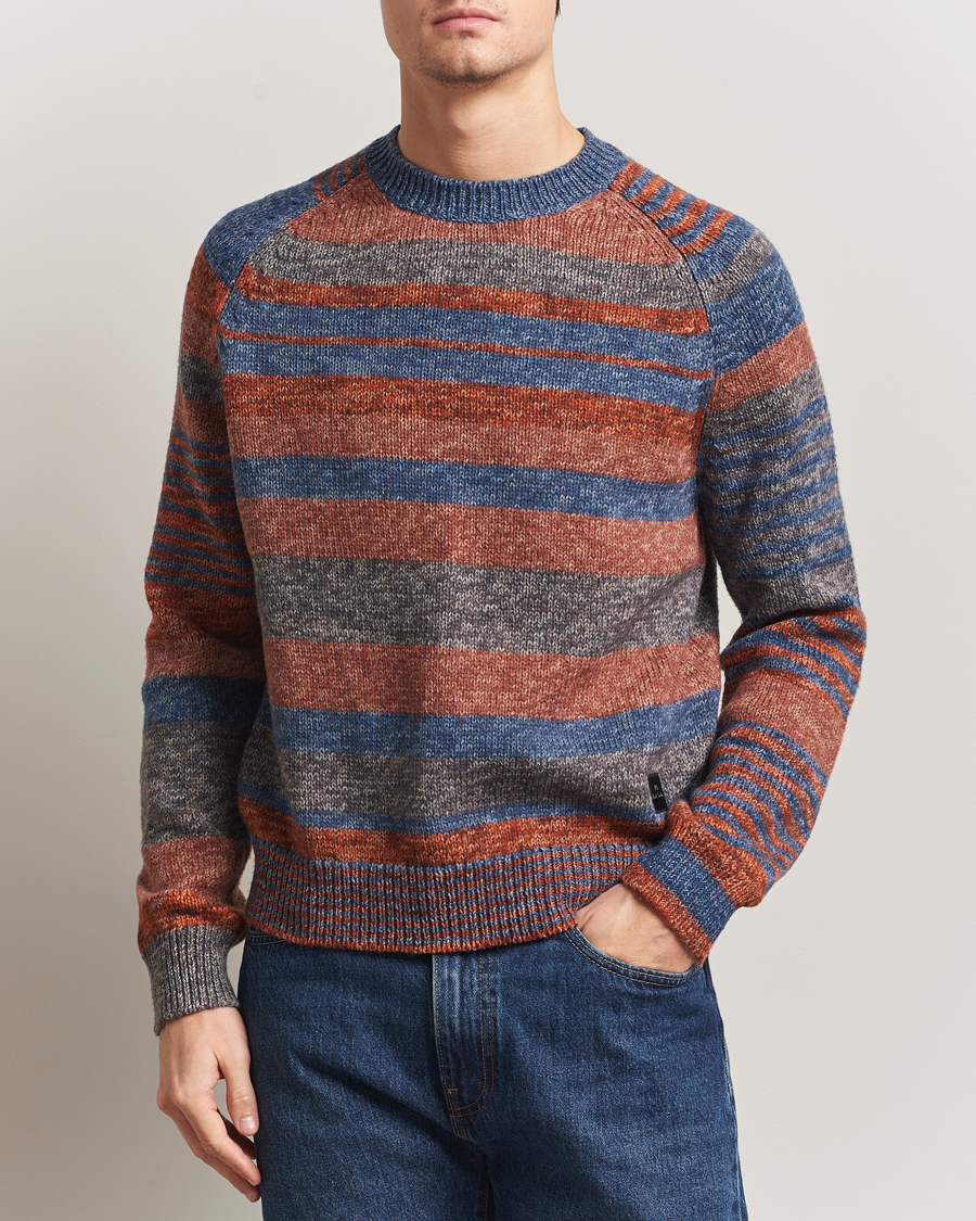 Heren | Truien | PS Paul Smith | Wool Knitted Striped Sweater Red Multi