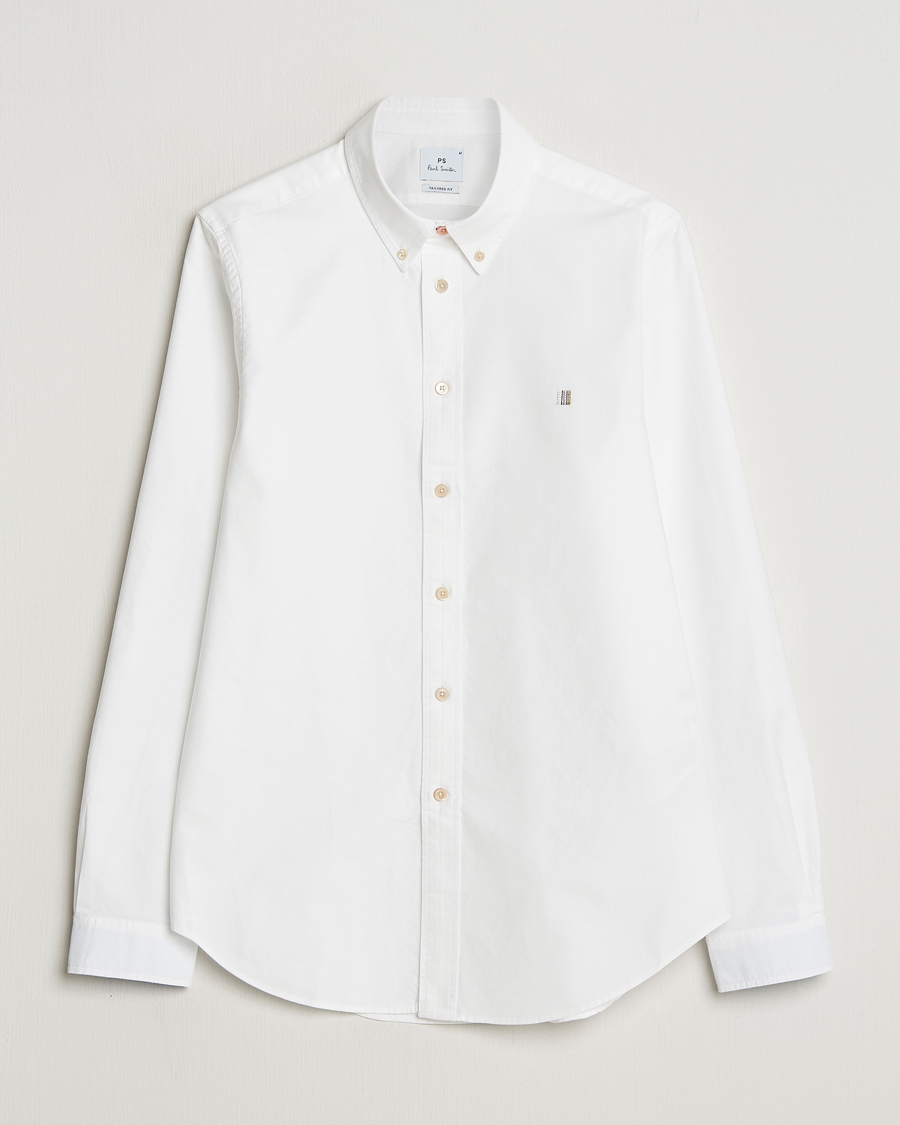 Heren | Overhemden | PS Paul Smith | Tailored Fit Embroidered Oxford Shirt White