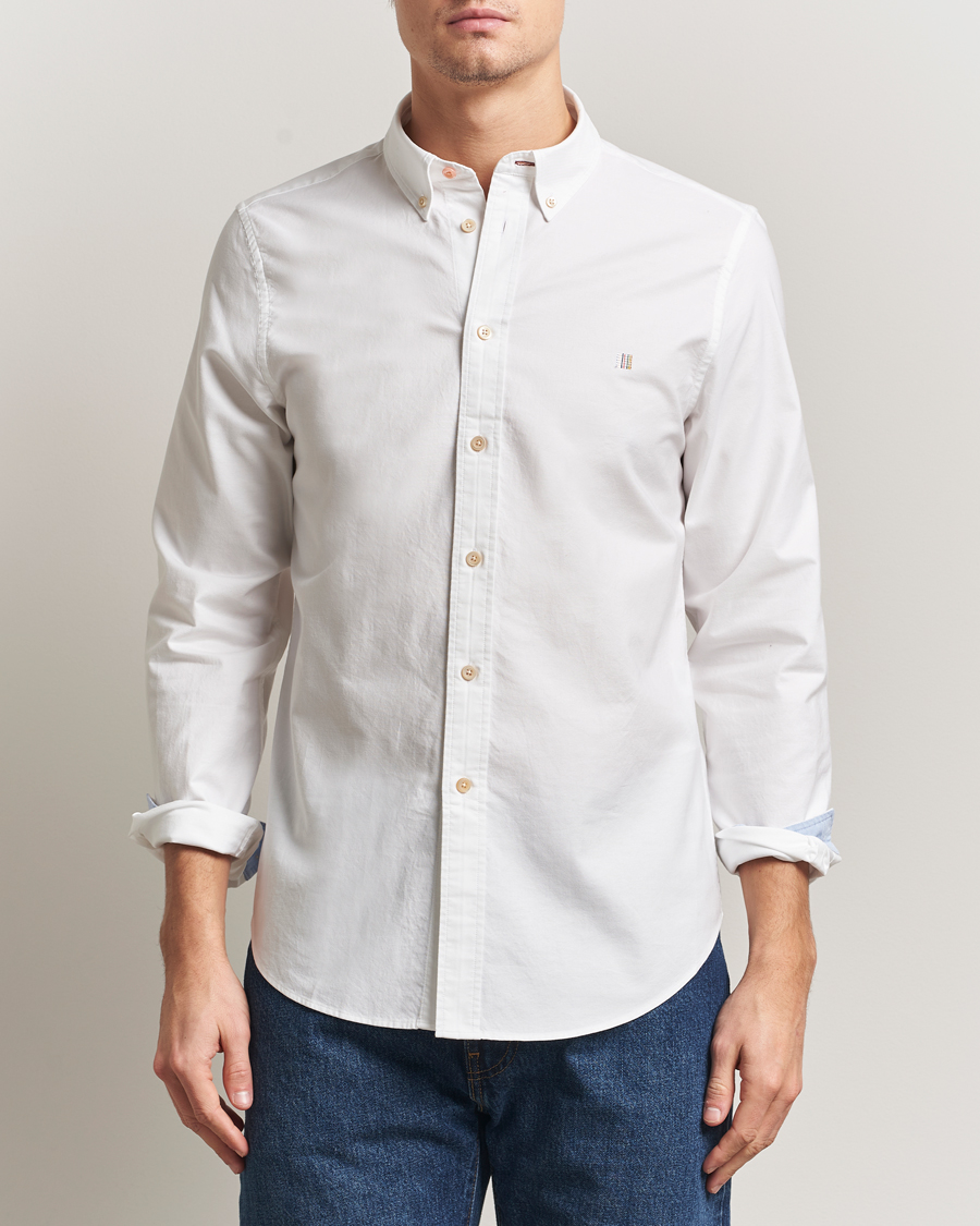 Heren | Overhemden | PS Paul Smith | Tailored Fit Embroidered Oxford Shirt White