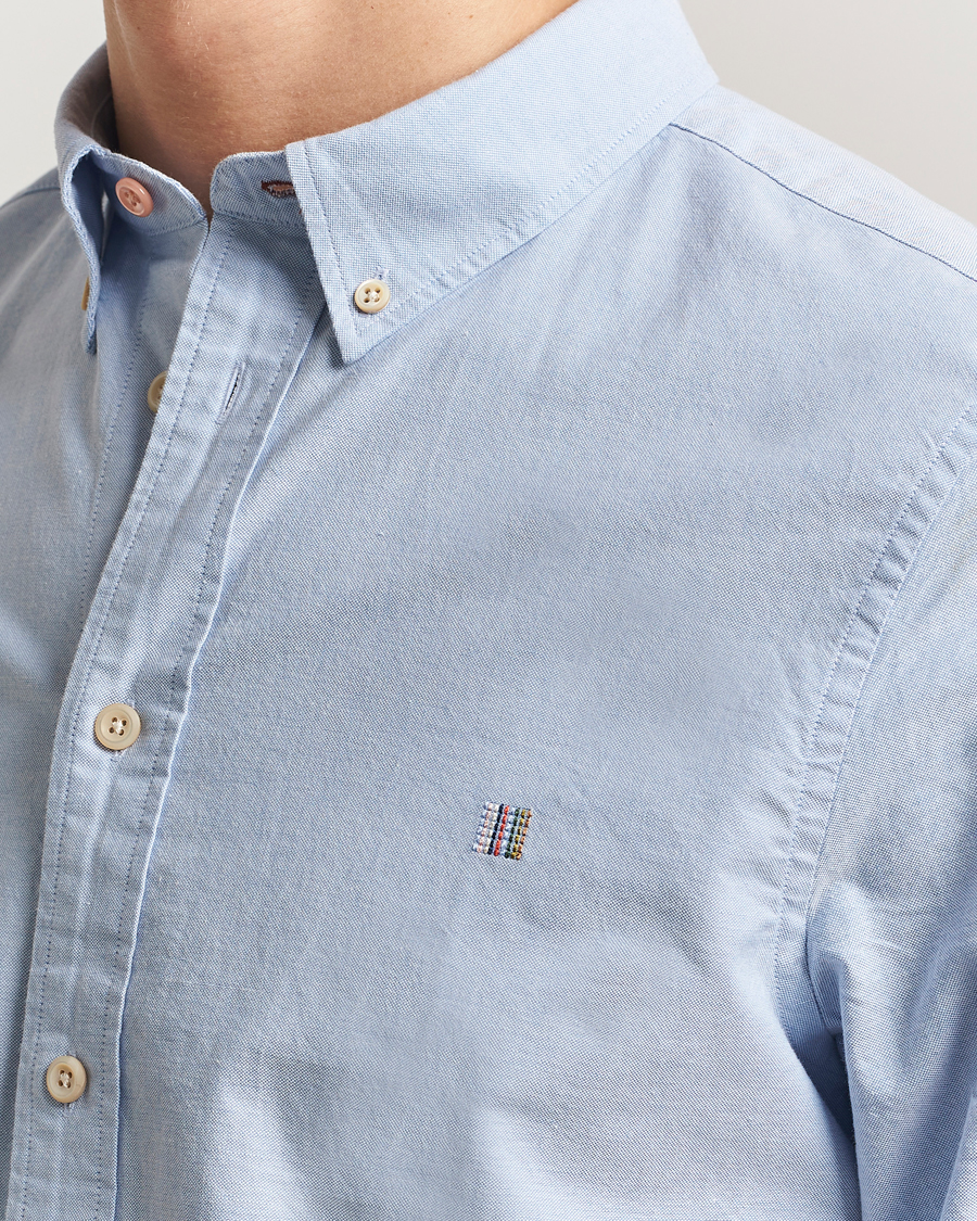 Heren | Overhemden | PS Paul Smith | Tailored Fit Embroidered Oxford Shirt Light Blue
