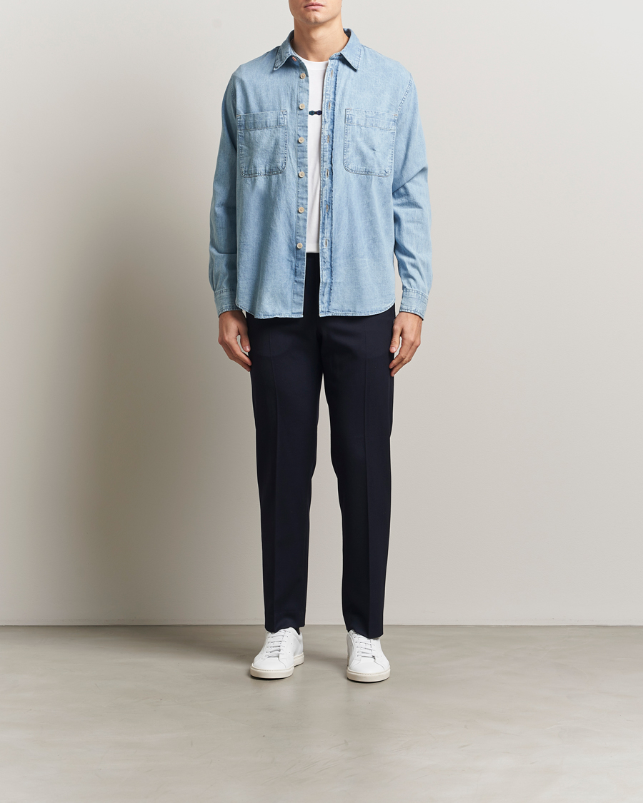 Heren | Overhemden | PS Paul Smith | Casual Fit Denim Shirt Washed Blue