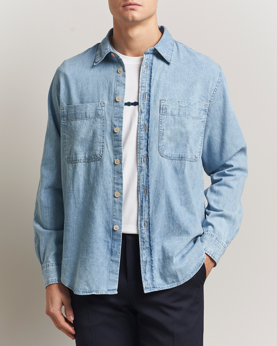 Heren | Overhemden | PS Paul Smith | Casual Fit Denim Shirt Washed Blue