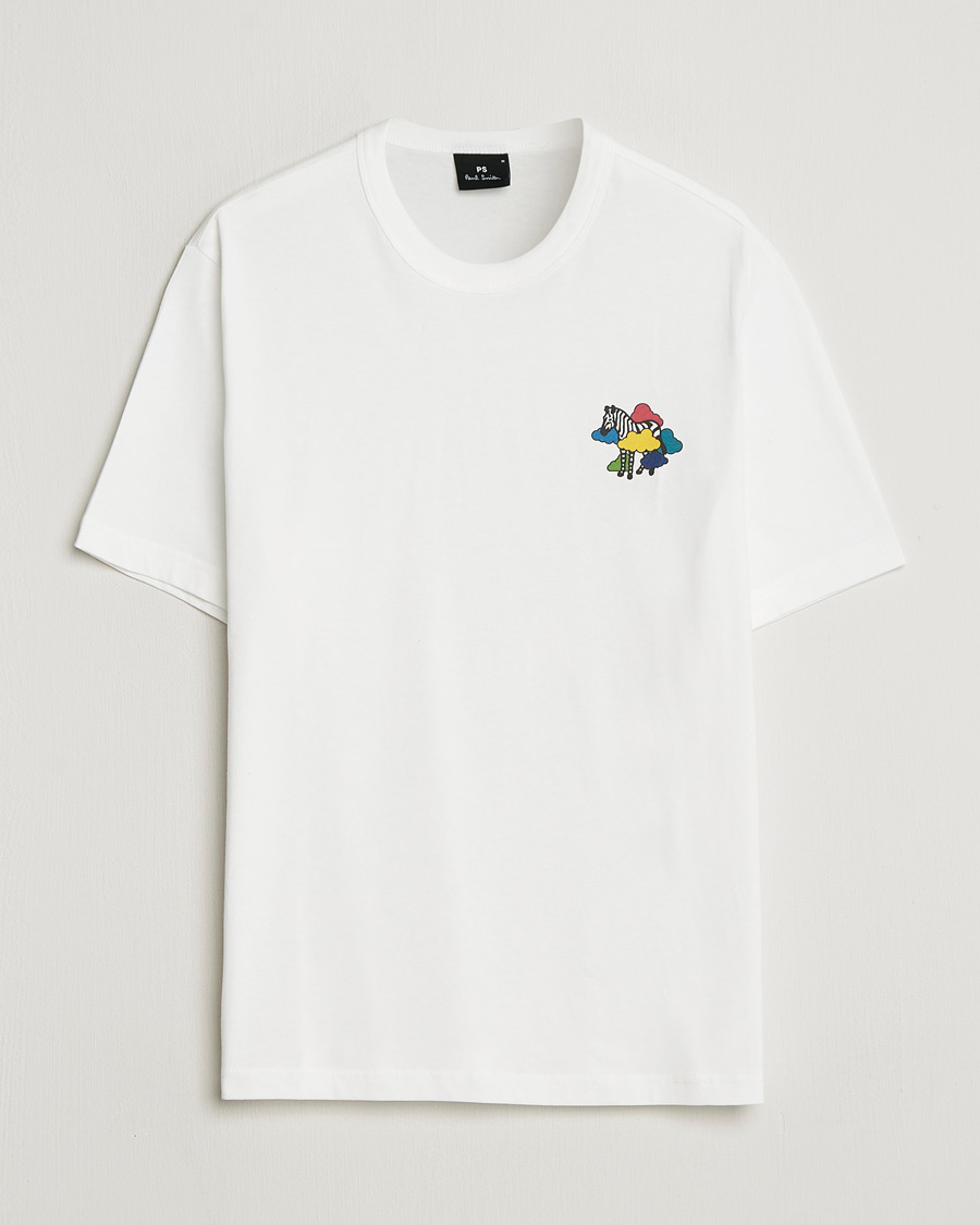 Heren | T-shirts | PS Paul Smith | Cloud Zebra Printed T-Shirt White