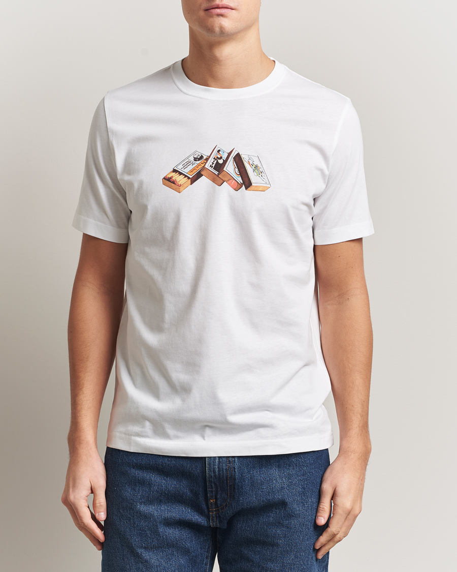 Heren | T-shirts | PS Paul Smith | Matchboxes Printed T-Shirt White