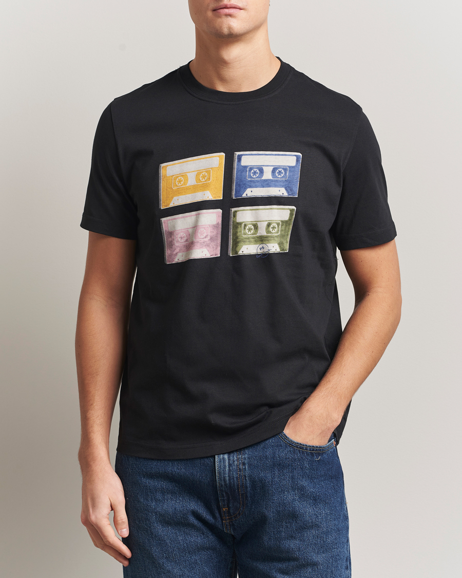 Heren | T-shirts | PS Paul Smith | Tapes Printed T-Shirt Black