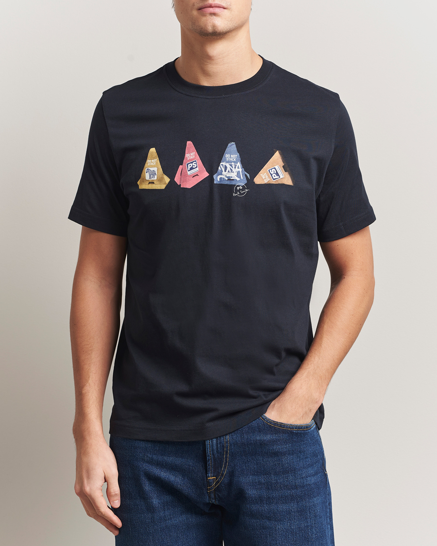 Heren | T-shirts | PS Paul Smith | Cones Printed T-Shirt Navy