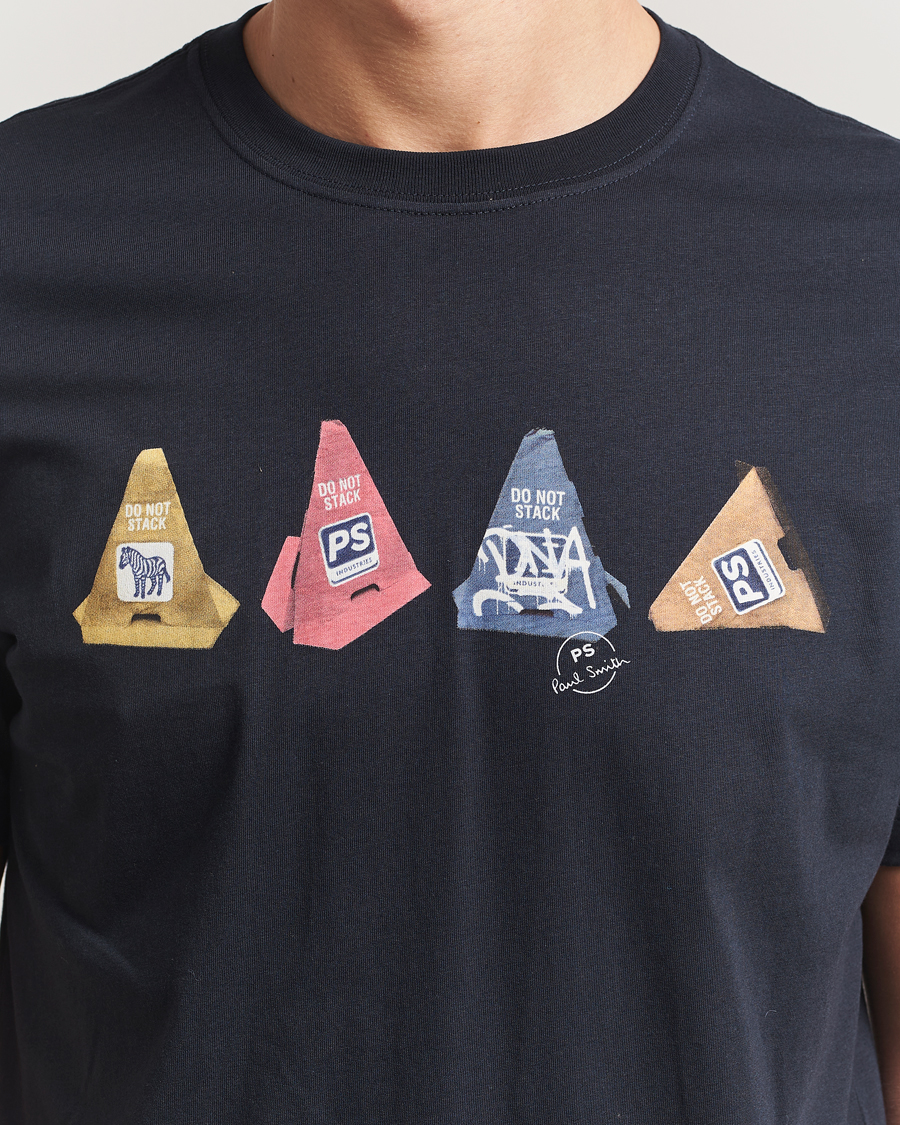 Heren | T-shirts | PS Paul Smith | Cones Printed T-Shirt Navy