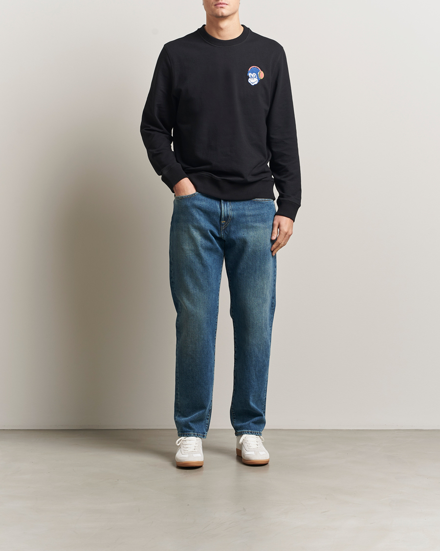 Heren | Truien | PS Paul Smith | Monkey Headphone Printed Sweatshirt Black