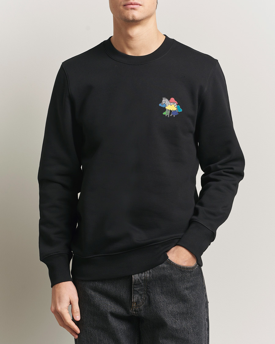 Heren | Truien | PS Paul Smith | Cloud Zebra Printed Sweatshirt Black