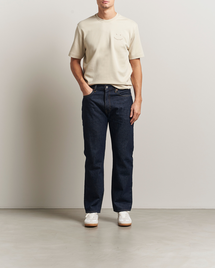 Heren | T-shirts | PS Paul Smith | Casual Fit Happy T-Shirt Ecru