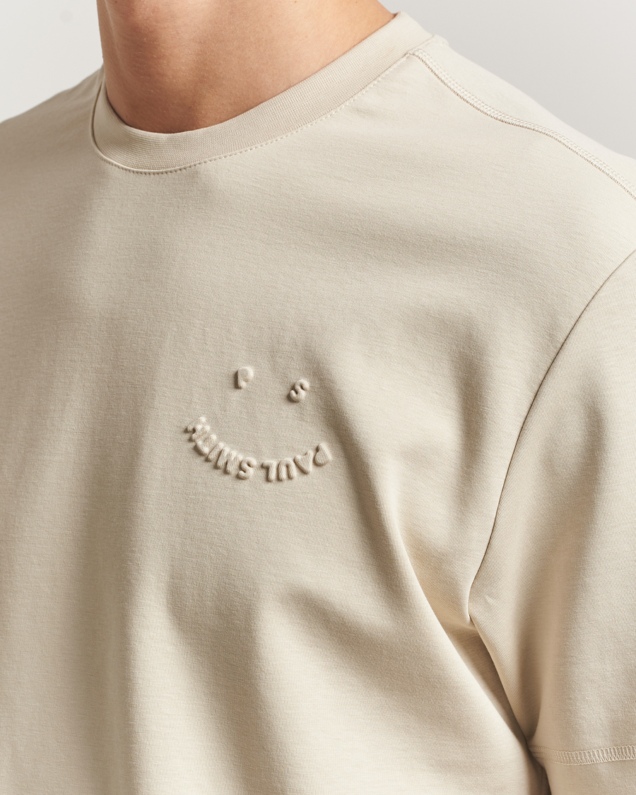 Heren | T-shirts | PS Paul Smith | Casual Fit Happy T-Shirt Ecru